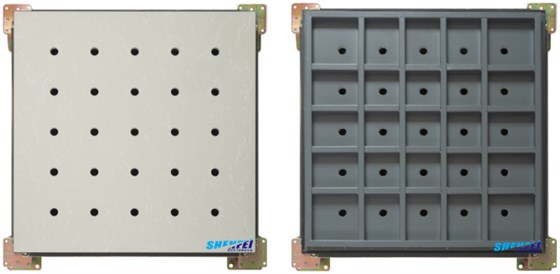 全钢防静电通风地板-(陶瓷贴面)