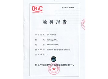 网络地板检测报告